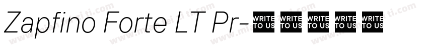Zapfino Forte LT Pr字体转换